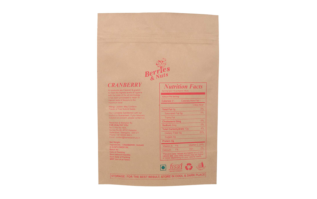 Berries & Nuts Cranberry    Pack  1 kilogram